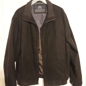 Light Weight Microsuede Bomber Jacket